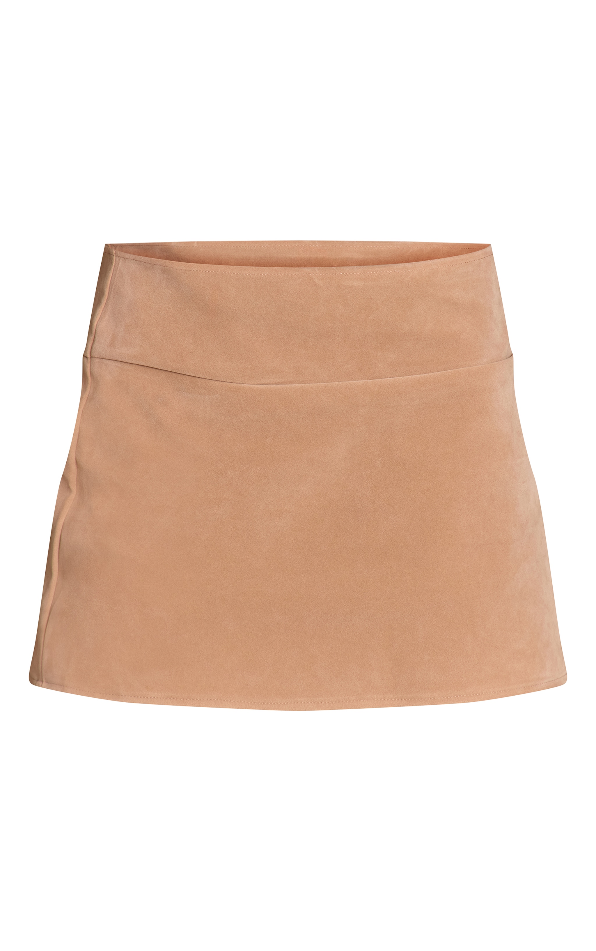 Mini-jupe en suédine sable image 6