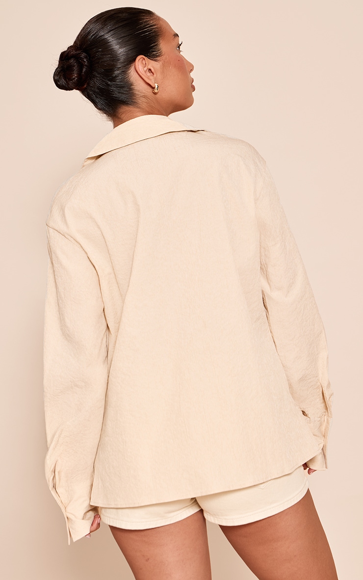 Stone Textured Wrap Tie Shirt image 2