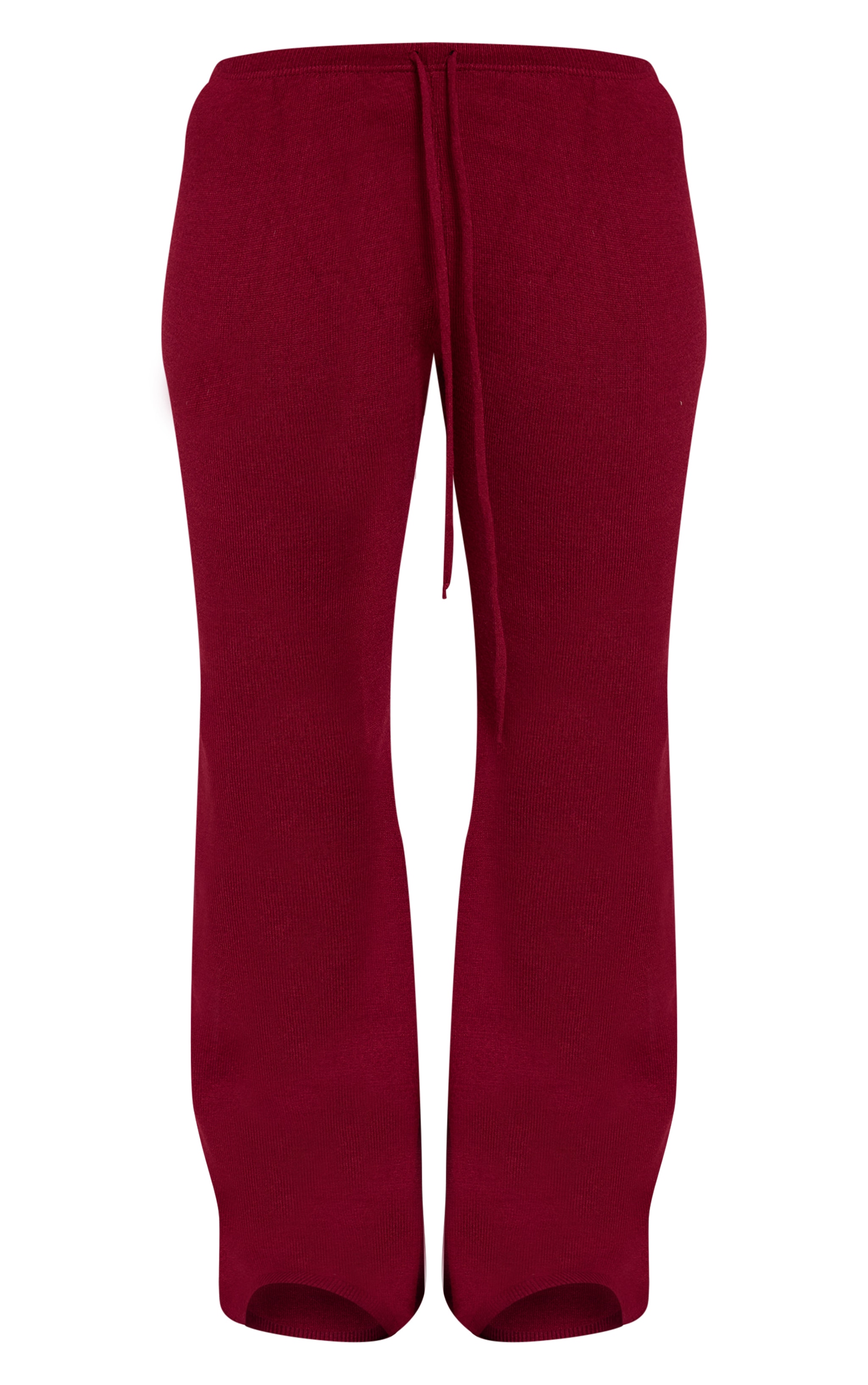 Shape Wine Knitted Tie Waist Trousers image 5