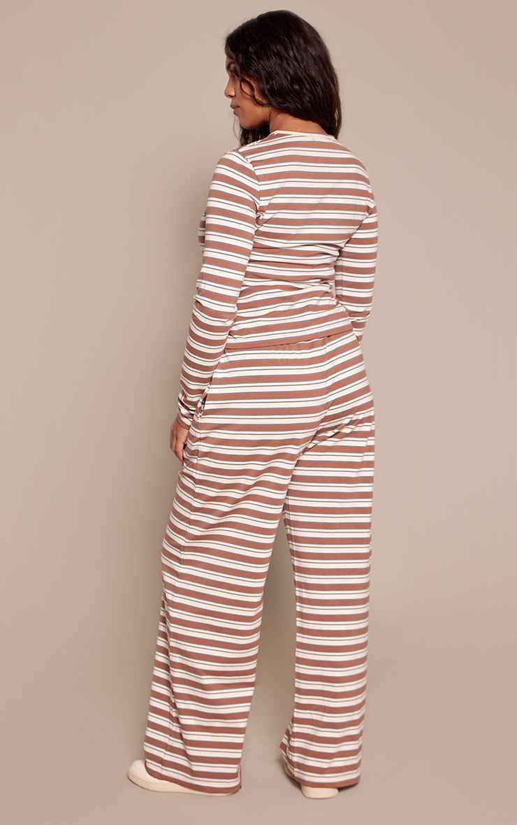 Shape Chocolate Striped Straight Leg Pant image 3