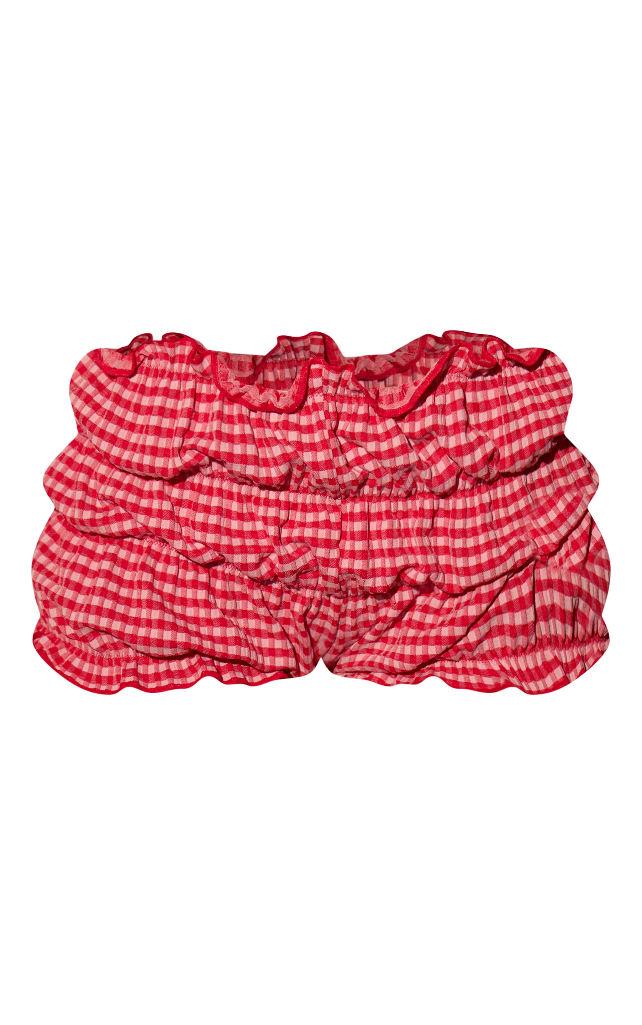Red Gingham Beach Shorts image 6
