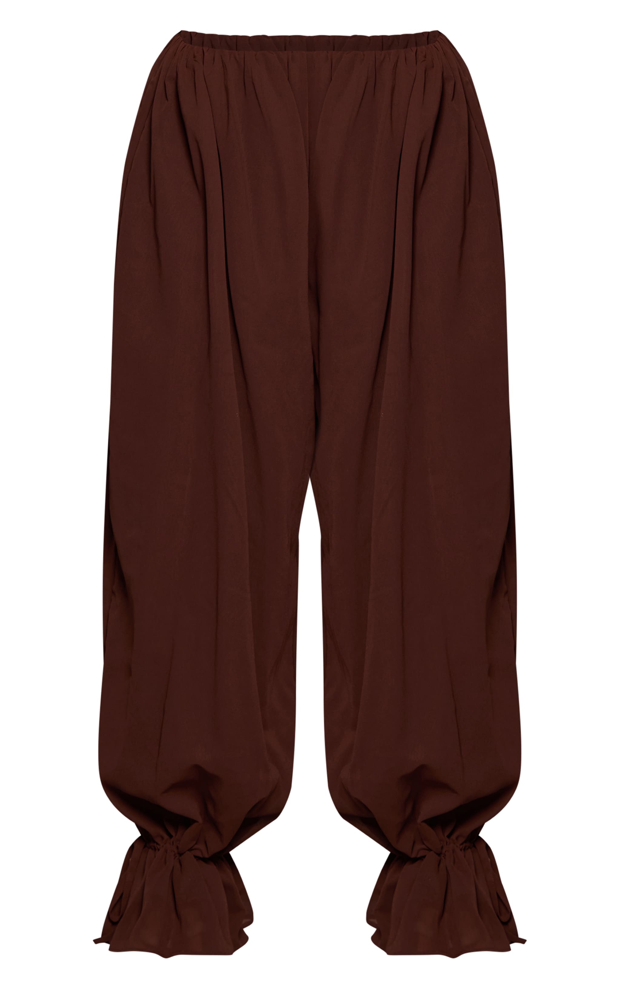 Petite Chocolate Chiffon Balloon Pants  image 5