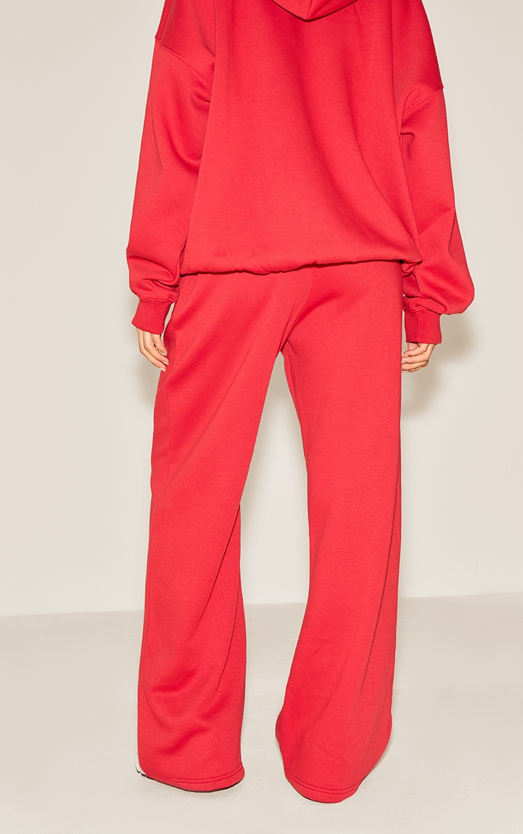 Bright Red Thin Waistband Track Pants image 3