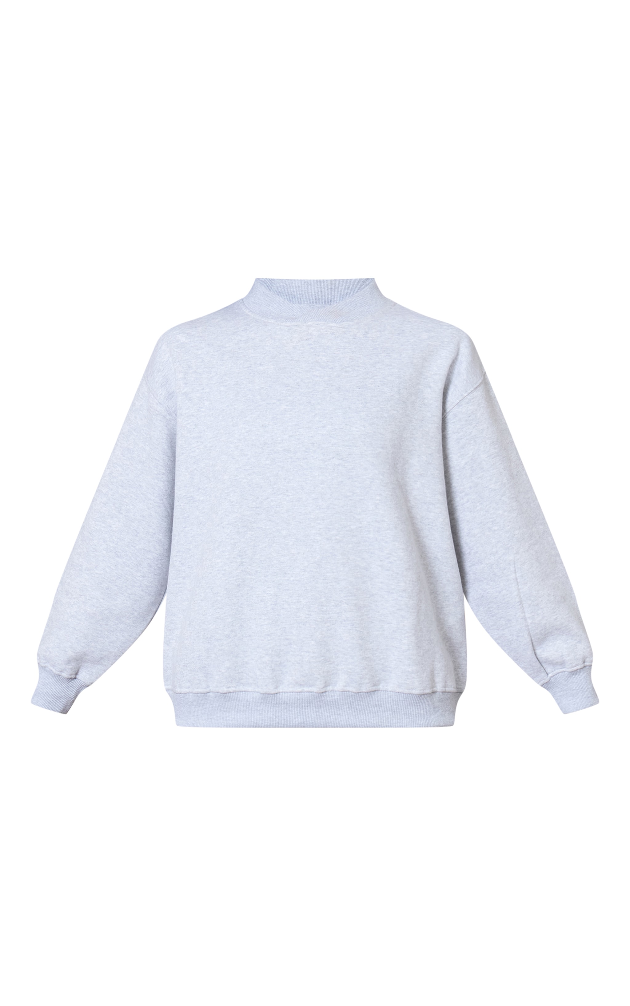 Ash Grey Cotton Fleece Crossfront Sweatshirt | Athleisure
