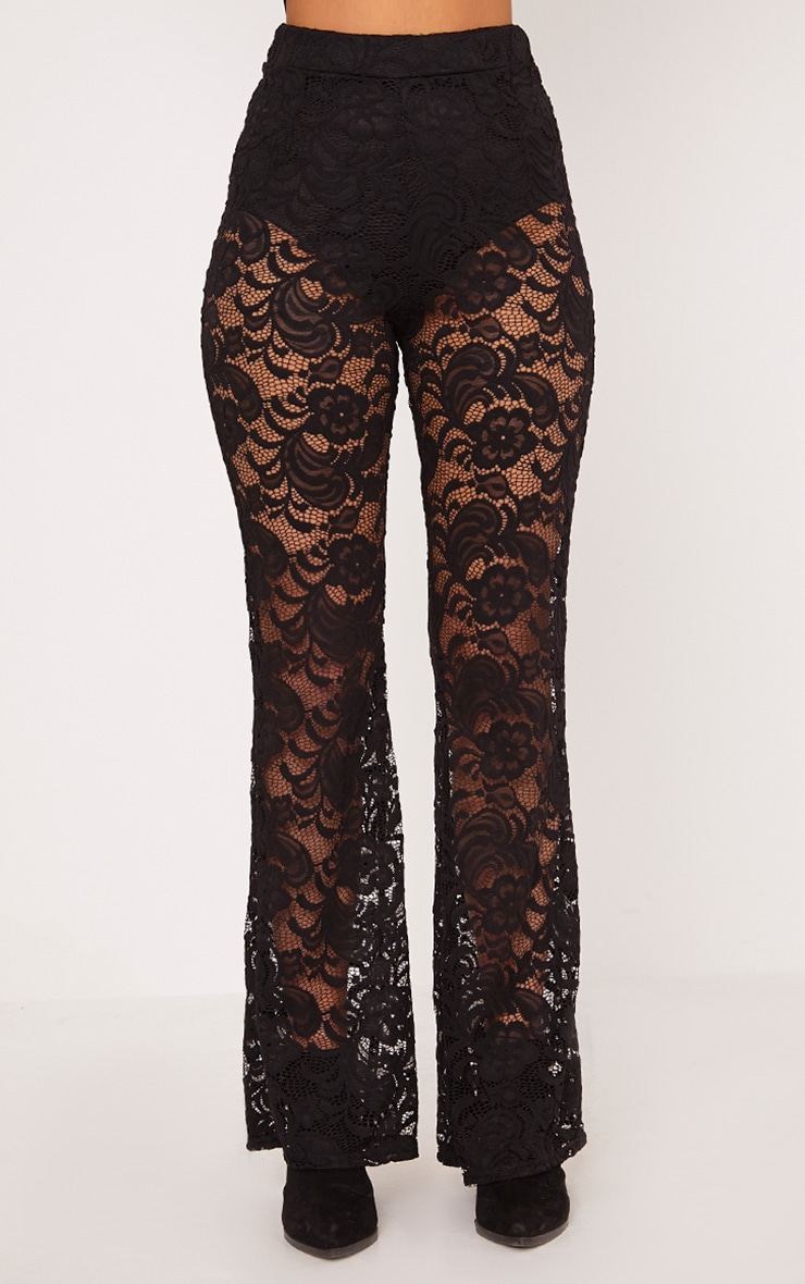 black lace flares