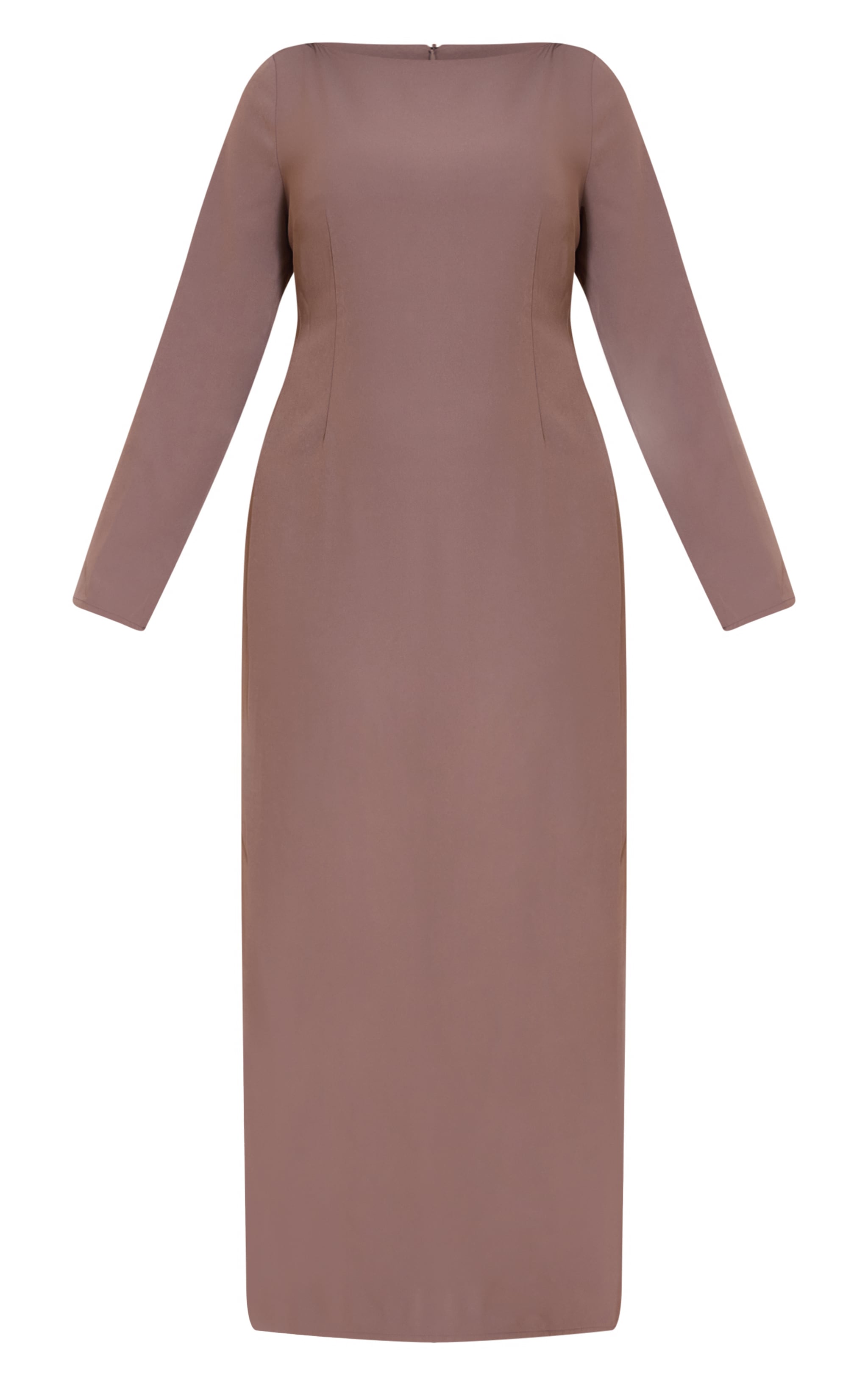 Plus Mushroom Tailored Boat Neck Maxi Dress image 5
