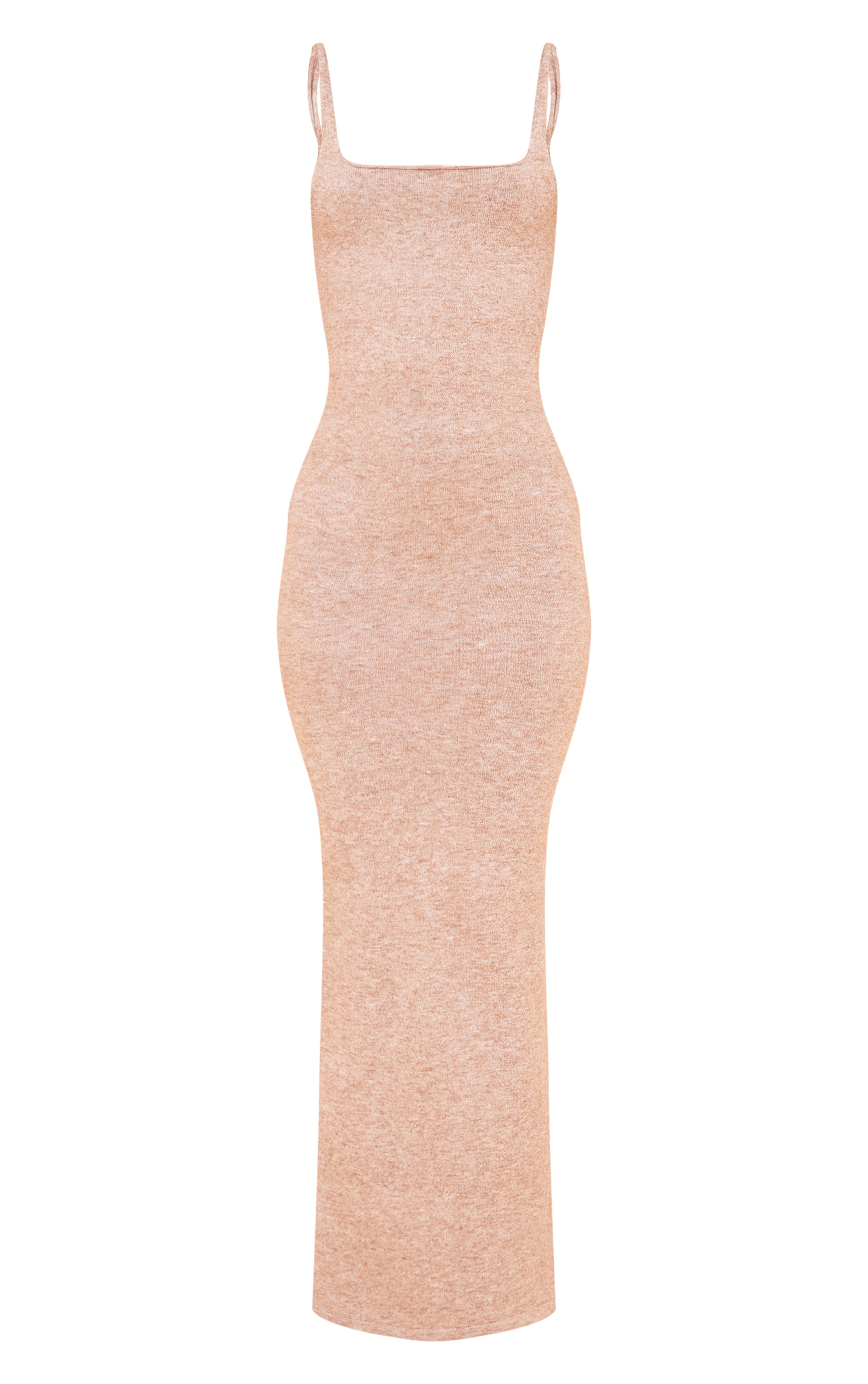 Stone Marl Knit Strappy Maxi Dress image 5