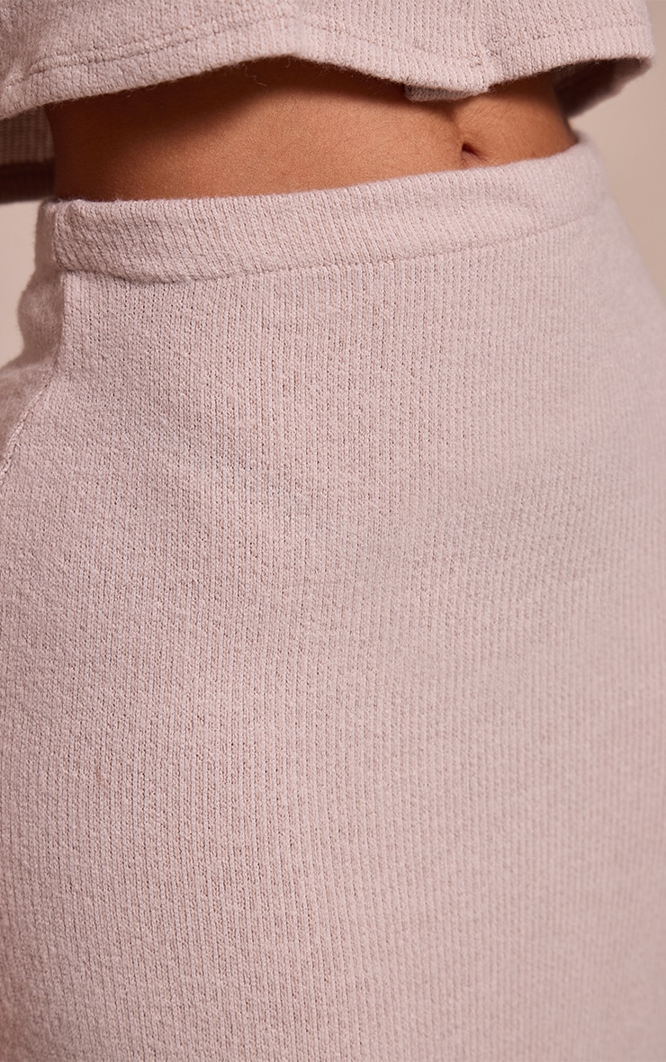 Petite Stone Soft Rib High Waist Maxi Skirt image 4