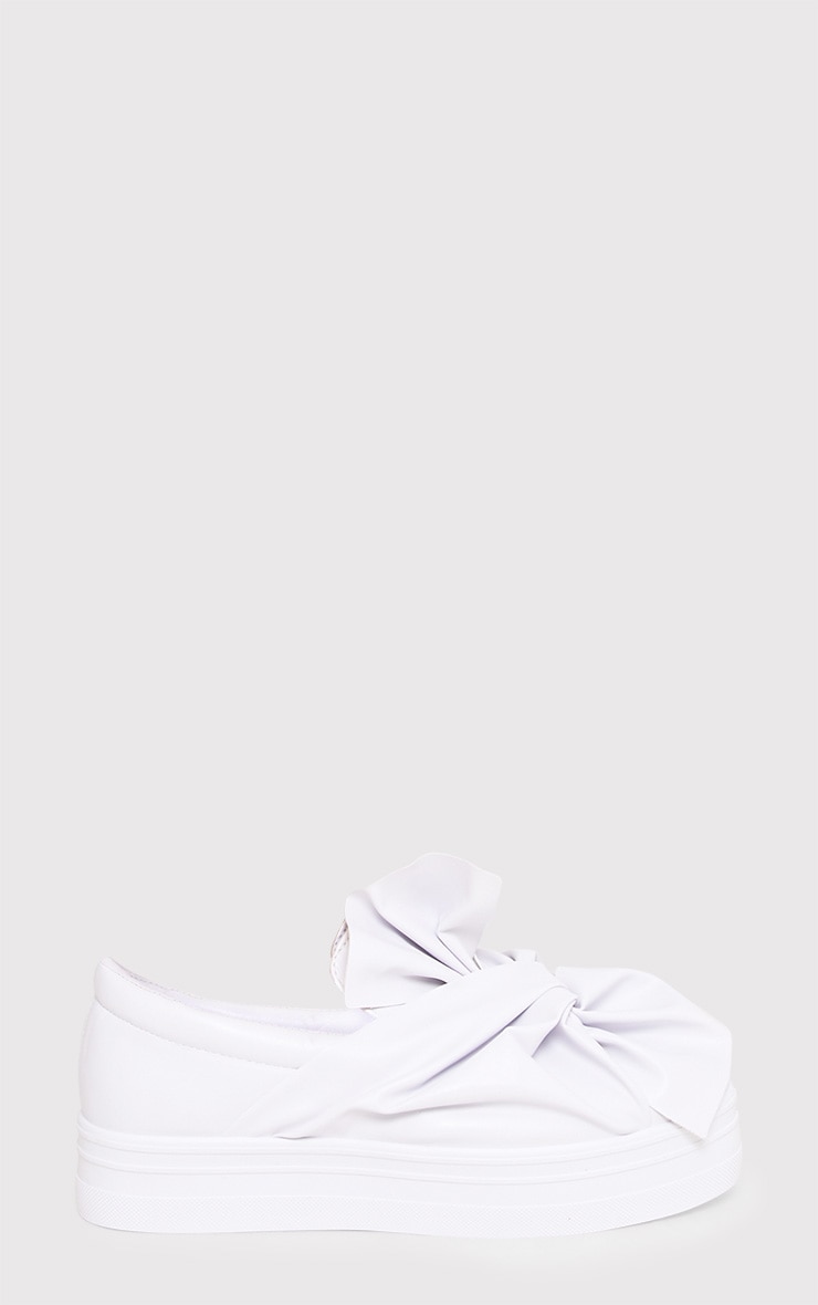 white flatform pumps