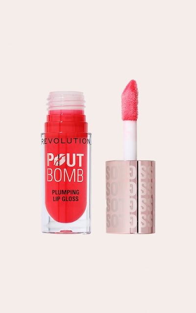 Revolution Gloss à lèvres repulpeur Pout Bomb Cherry Sheer Red