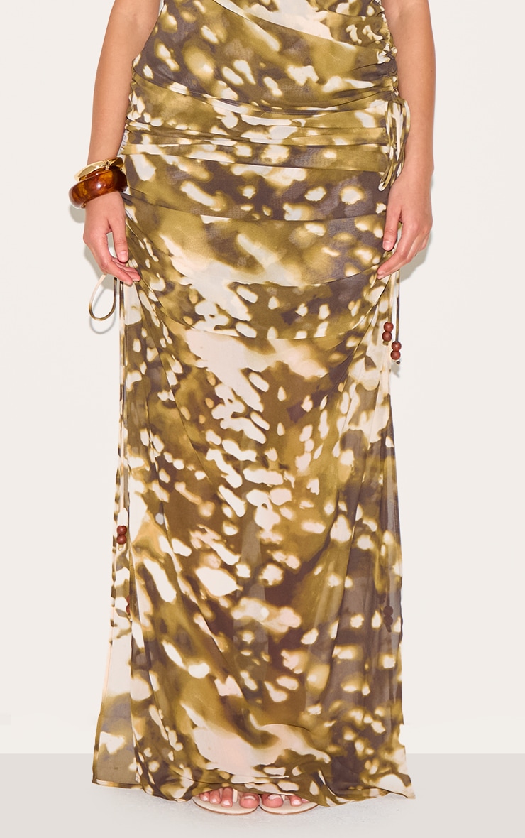 【BAON】Cocone banding dot pleated brushed long skirt Lands' End Women's Poplin Godet Maxi Skirt : Target