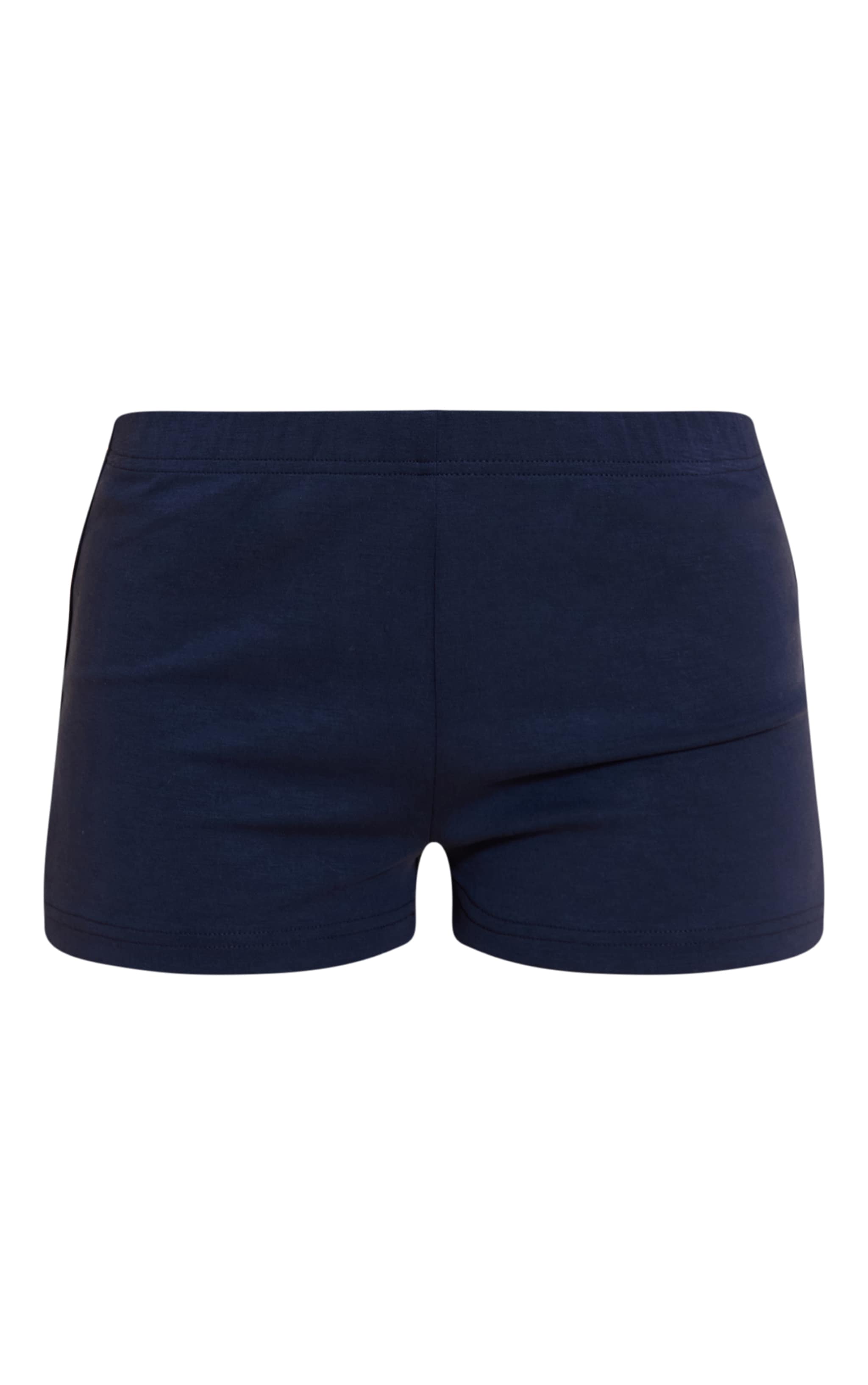  Petite Navy Modal Mini Shorts image 6
