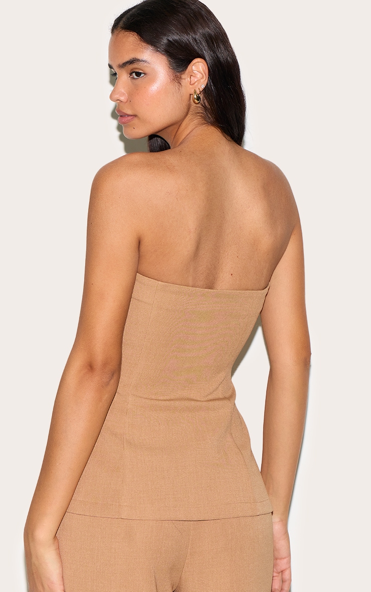 Haut bandeau tailleur sable pour grandes, détail plié image 2