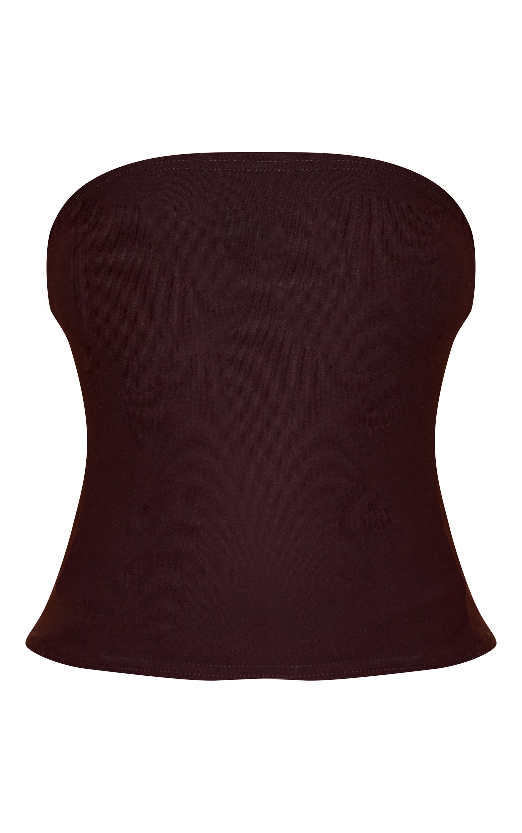 Chocolate Soft Touch Long Bandeau Top image 5