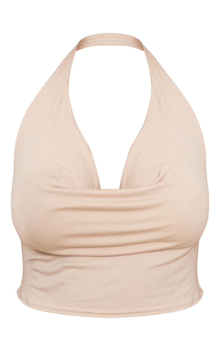 Shape Stone Contour Jersey Cowl Neck Crop Top image 5