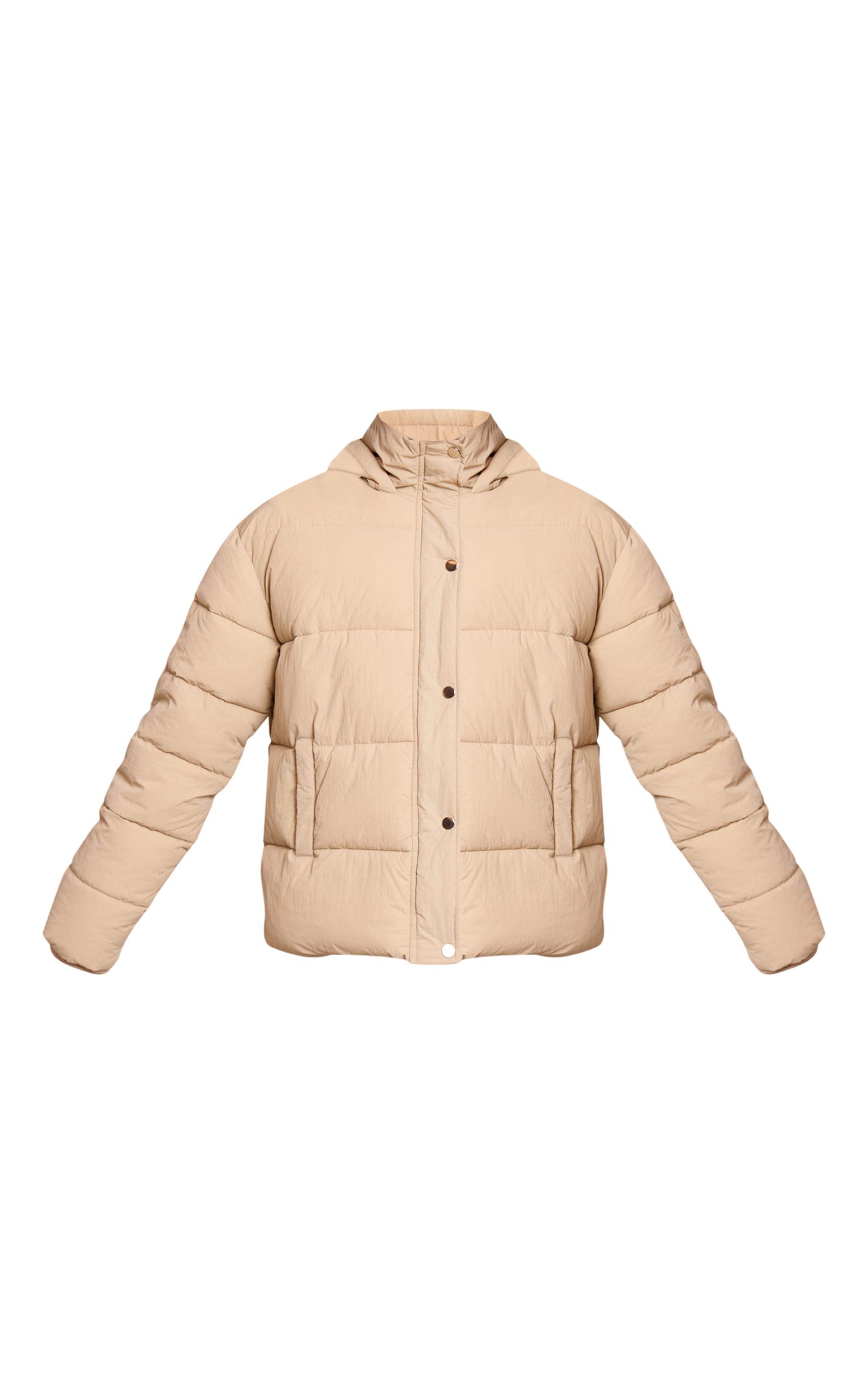 Stone Hooded Puffer Jacket image 5