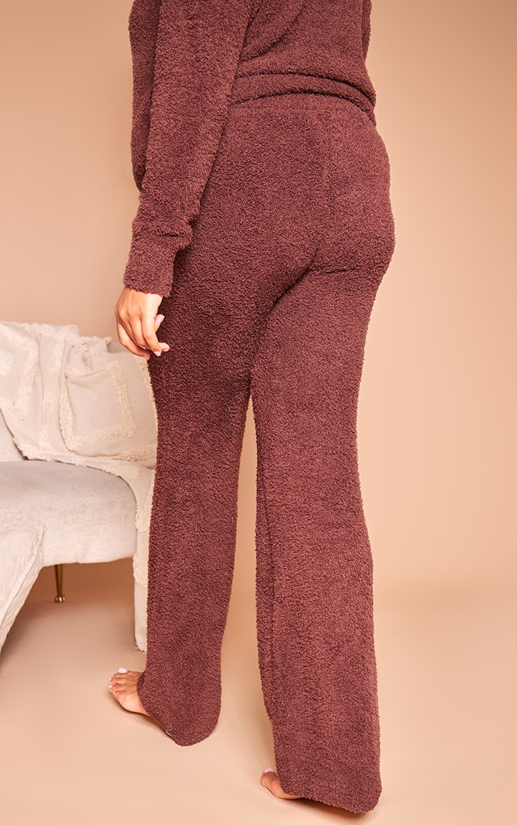 Plus Coffee Cosy Flared Pajama Bottoms image 3