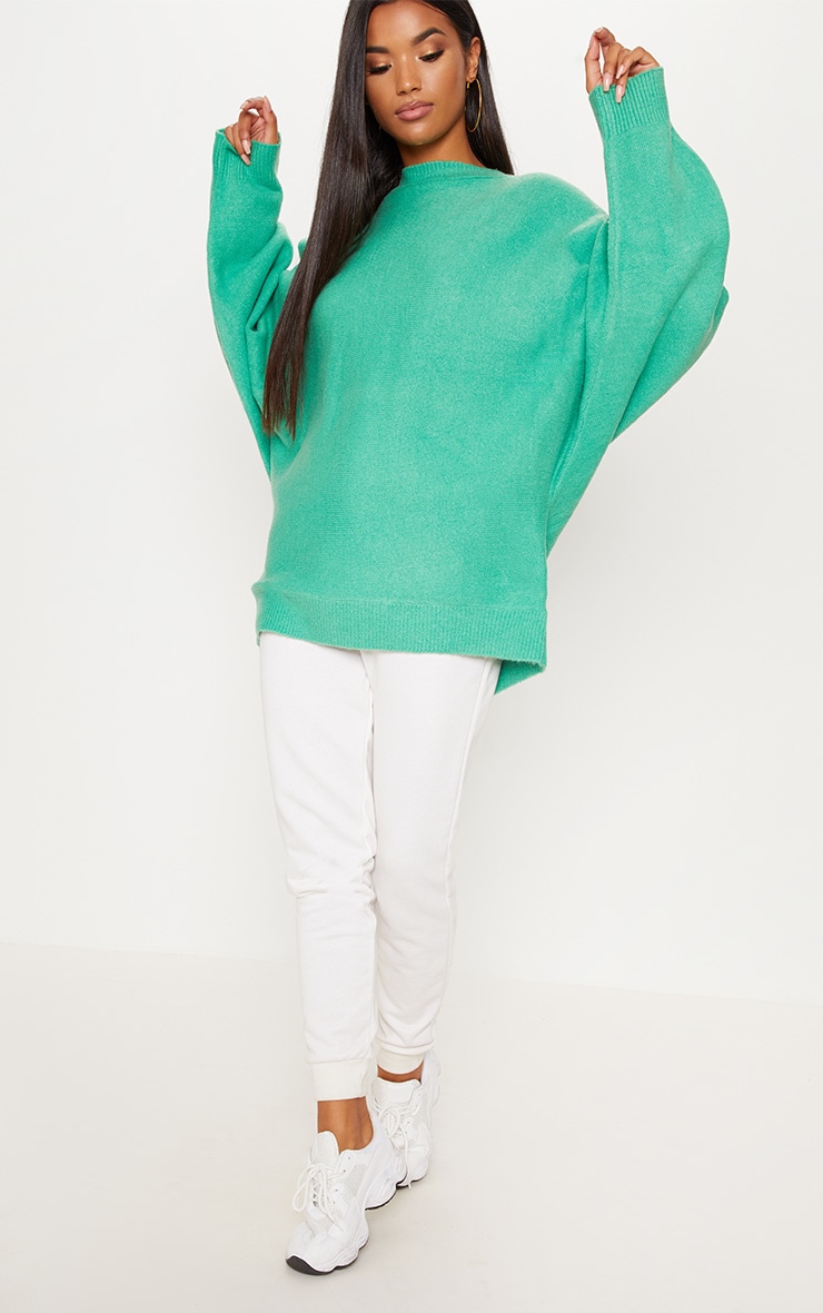 Green Knitted Sweater Knitwear PrettyLittleThing CA