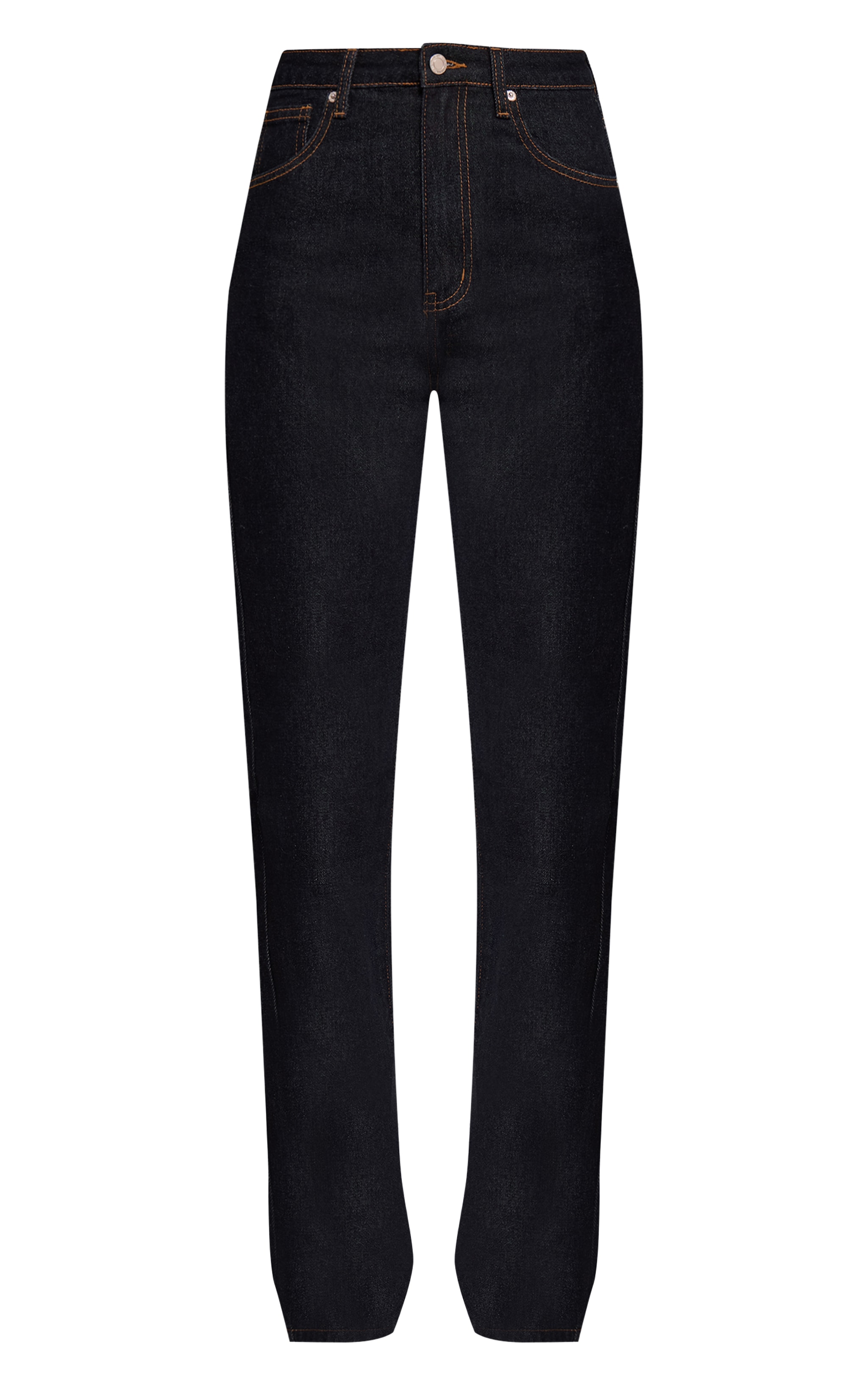 Tall Dark Indigo High Waist Straight Leg Jeans image 5