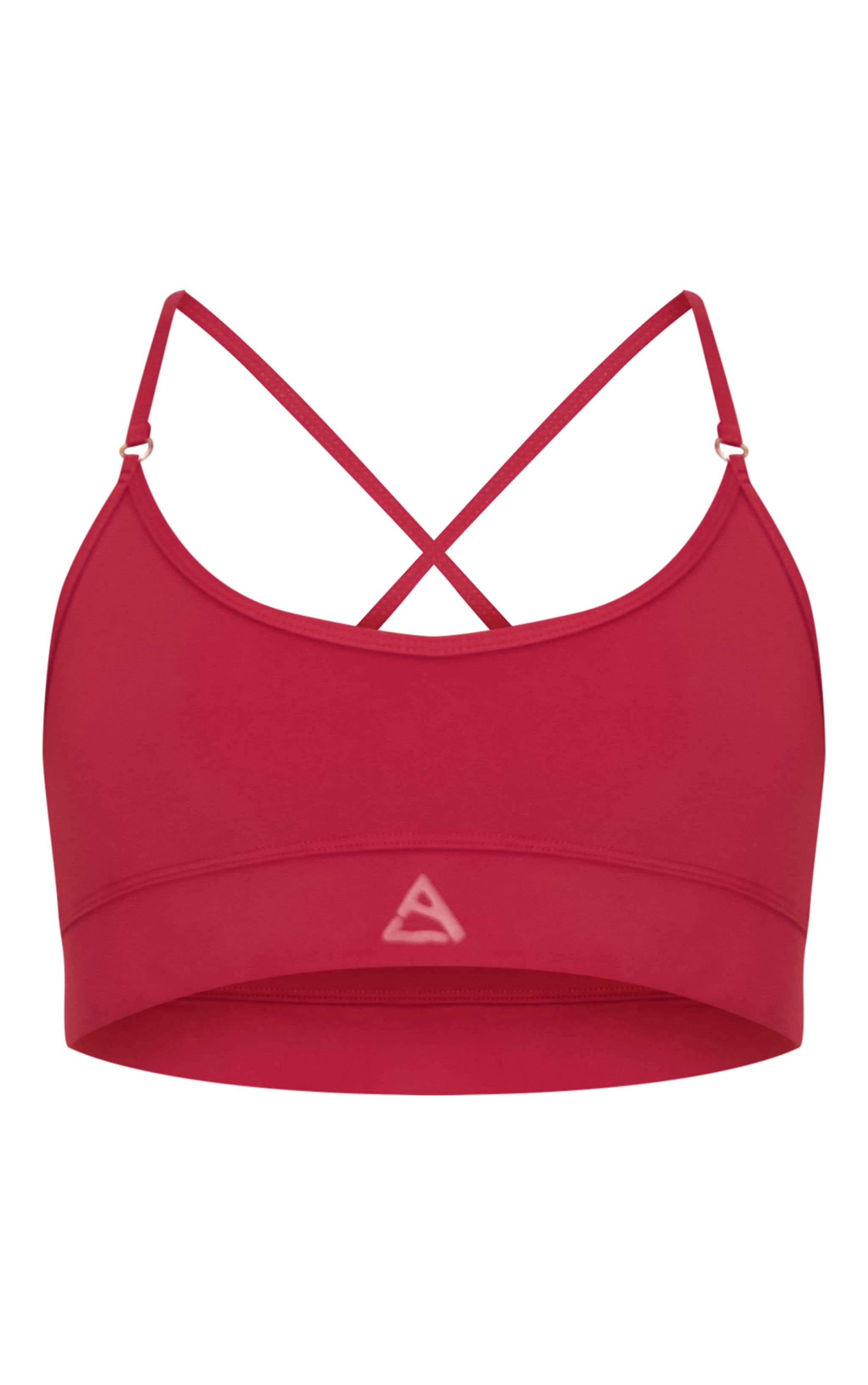 Dark Red Double Layered Sports Bra image 5