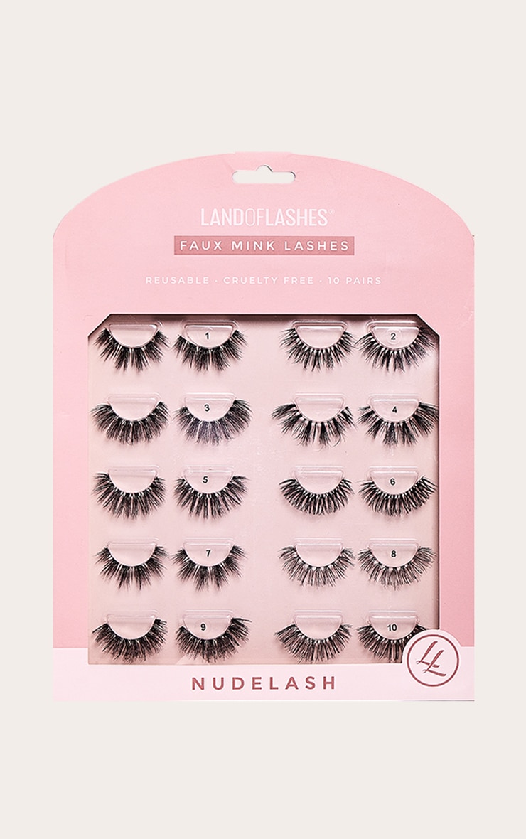 Land of Lashes Nudelash Collection 10x Lash Gift Set image 1