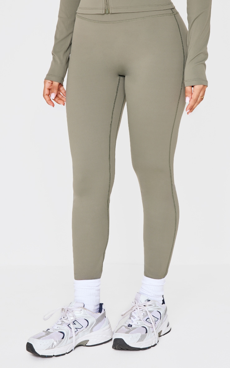 Petite Olive Sculpt High Waist Gym Leggings image 2