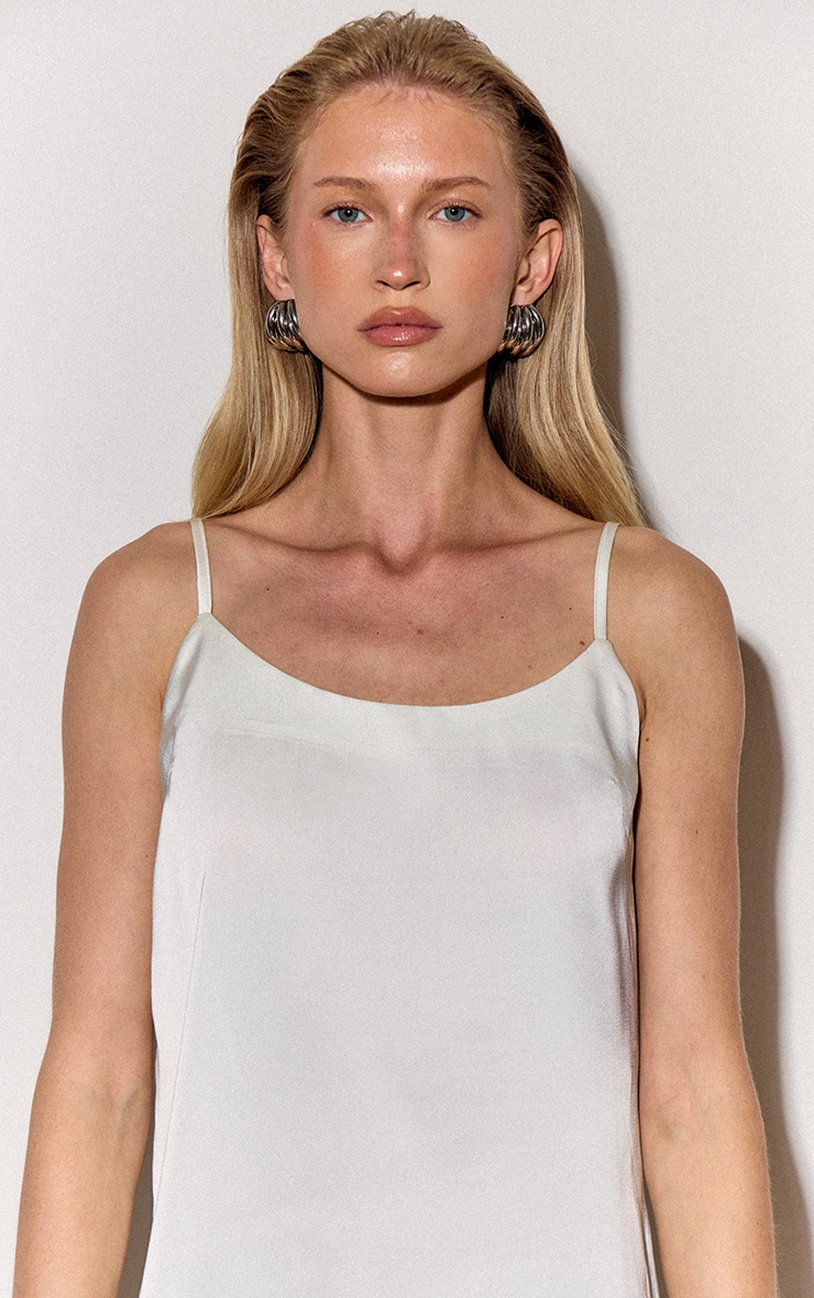  Almond Satin Strappy Cami Top image 4