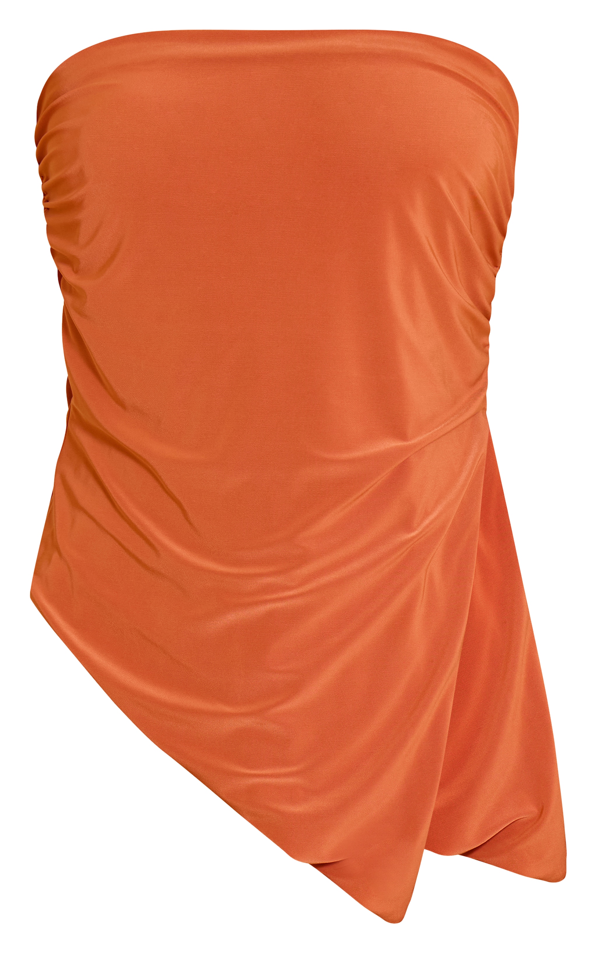 Bustier moulant doublé rouille à fente sur le côté image 5