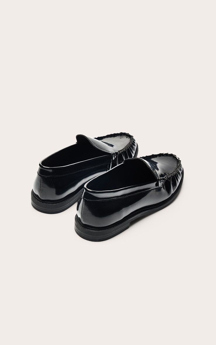 Black Patent Slip On Loafers image 4