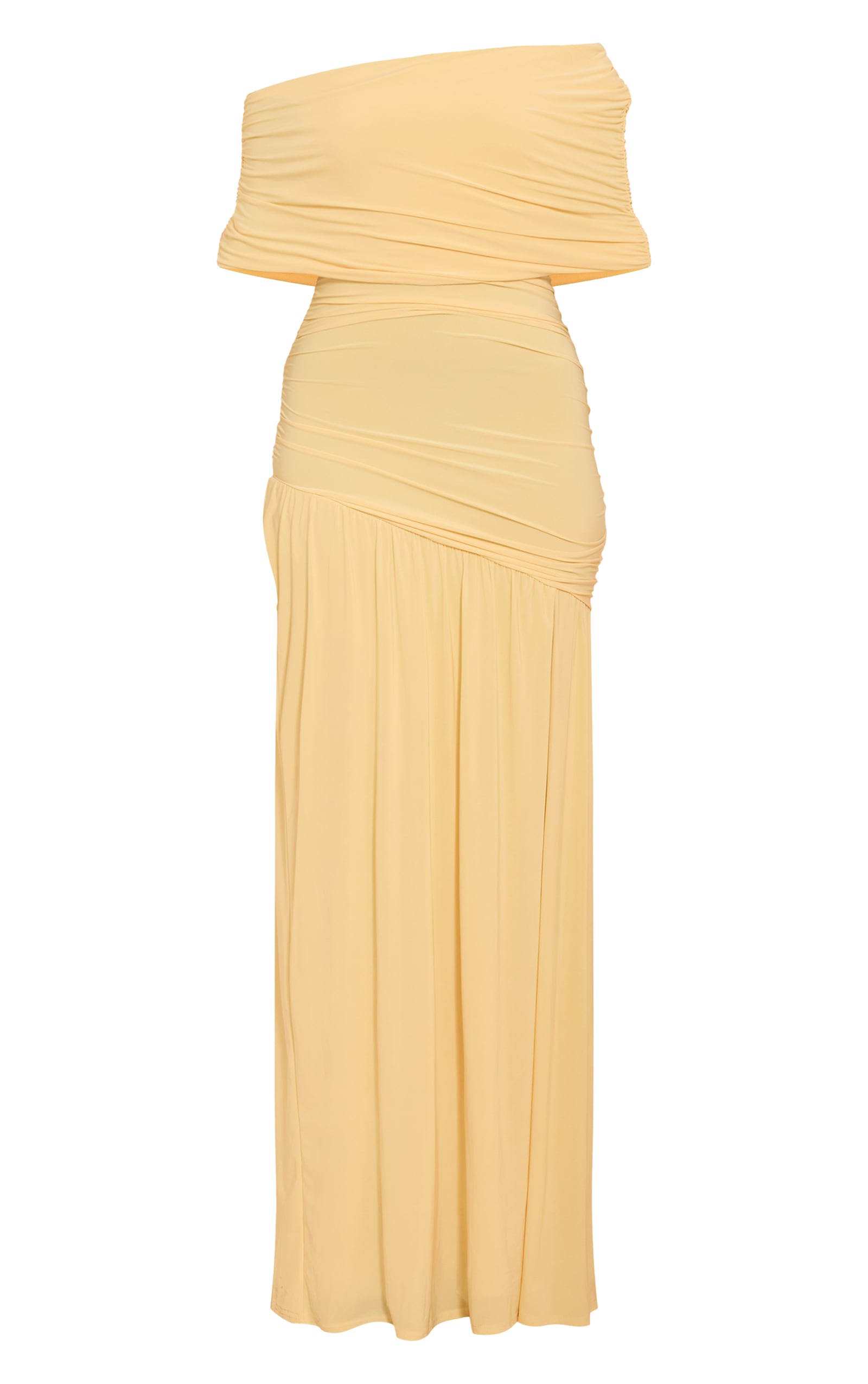 bardot lemon dress