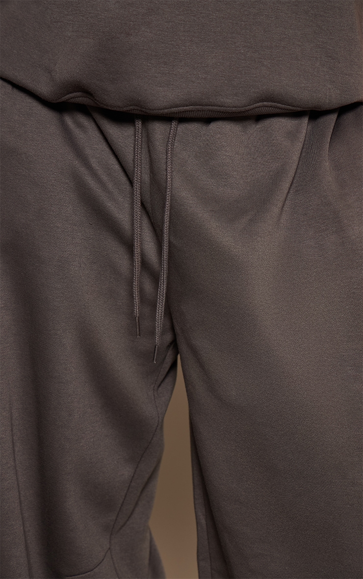 Plus Charcoal Marl Barrel Leg Joggers image 4