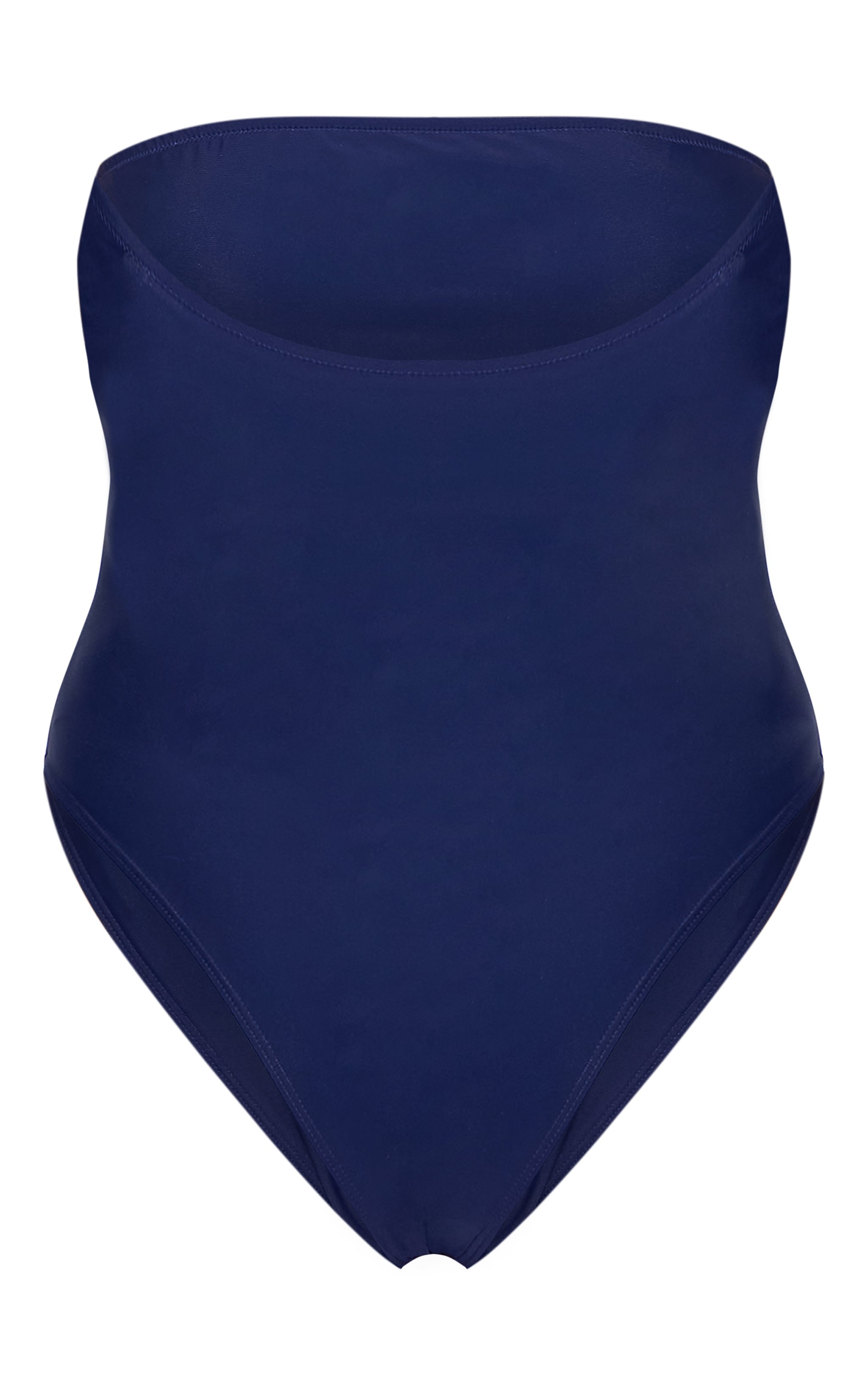 Plus Navy Strapless Swimsuit image 2