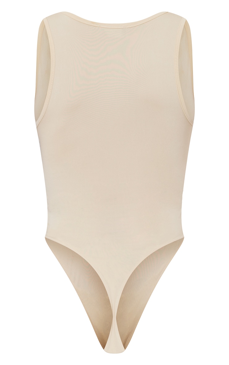 Basic Stone Slinky V Neck Bodysuit image 6