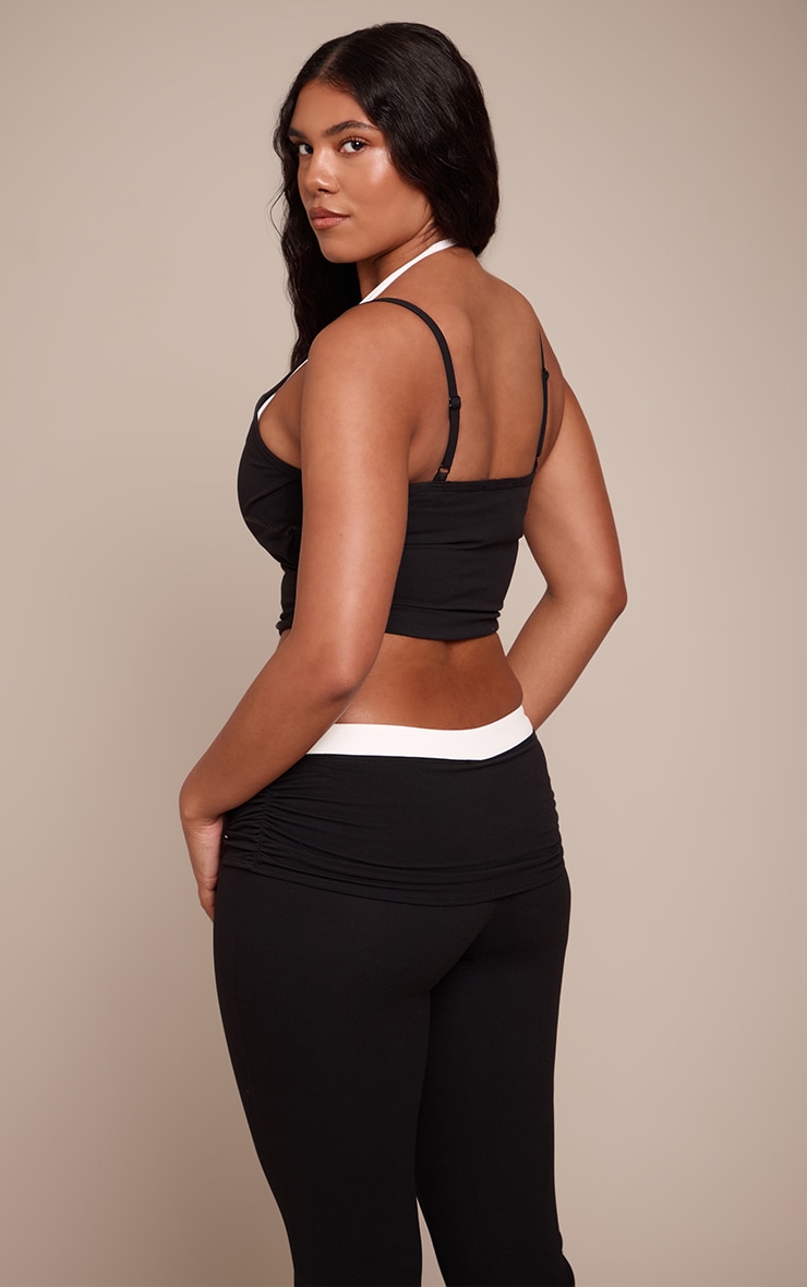 Shape Black Contrast Active Sculpt Cami Top image 2