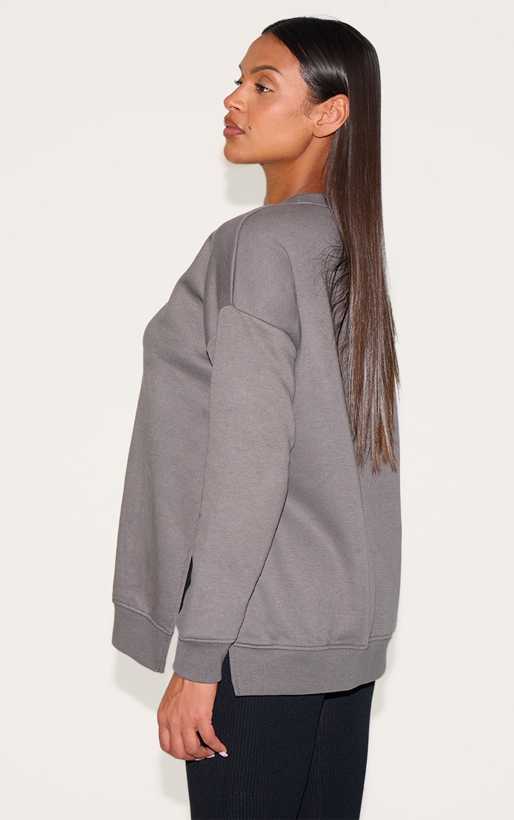 SEPARATE BATH&TODAYFULSweatPullover グレー Maternity Charcoal Nursing Side Split Sweatshirt | Maternity