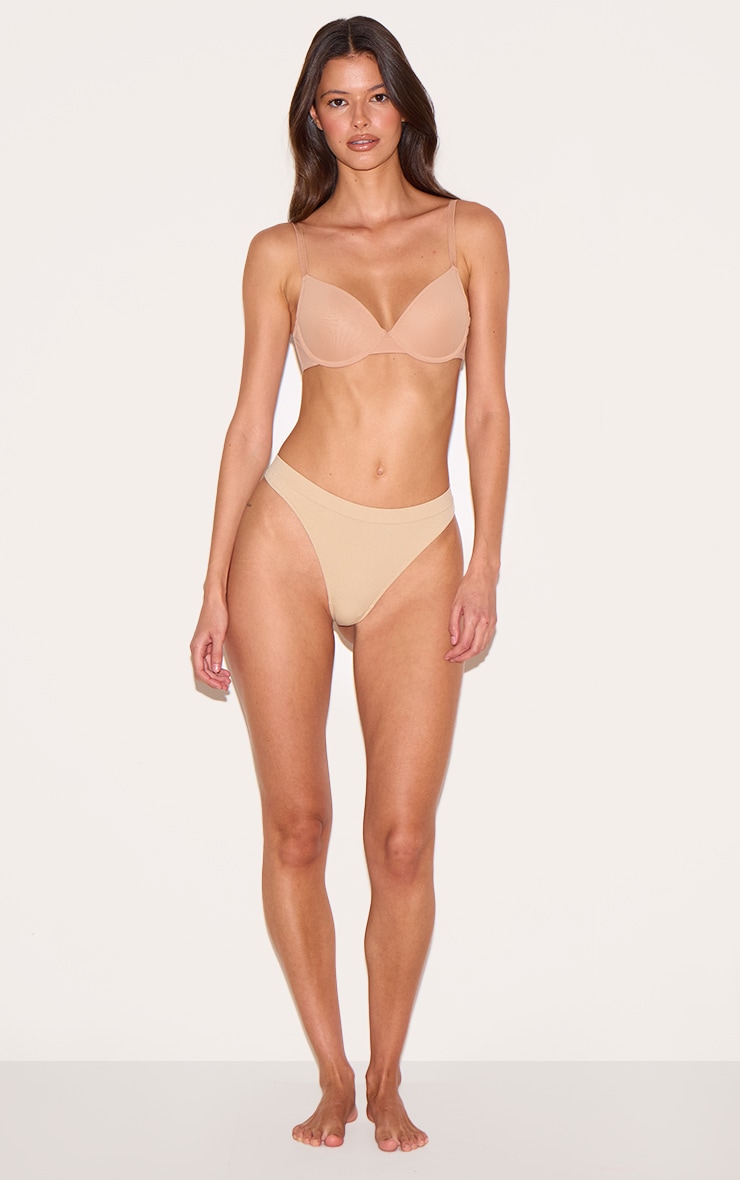 Nude Seamless Single Thong image 3