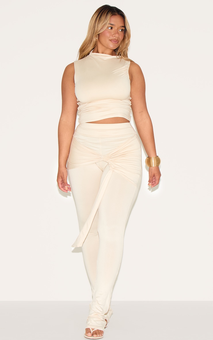 Shape Butter Cream Super Soft Ruched Off The Shoulder Top image 3