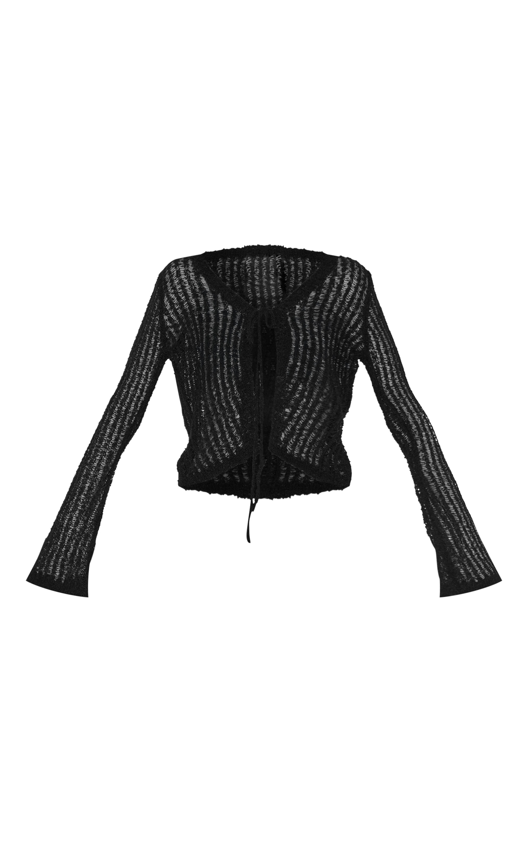 Sagir Sheer Ladder Knit Top