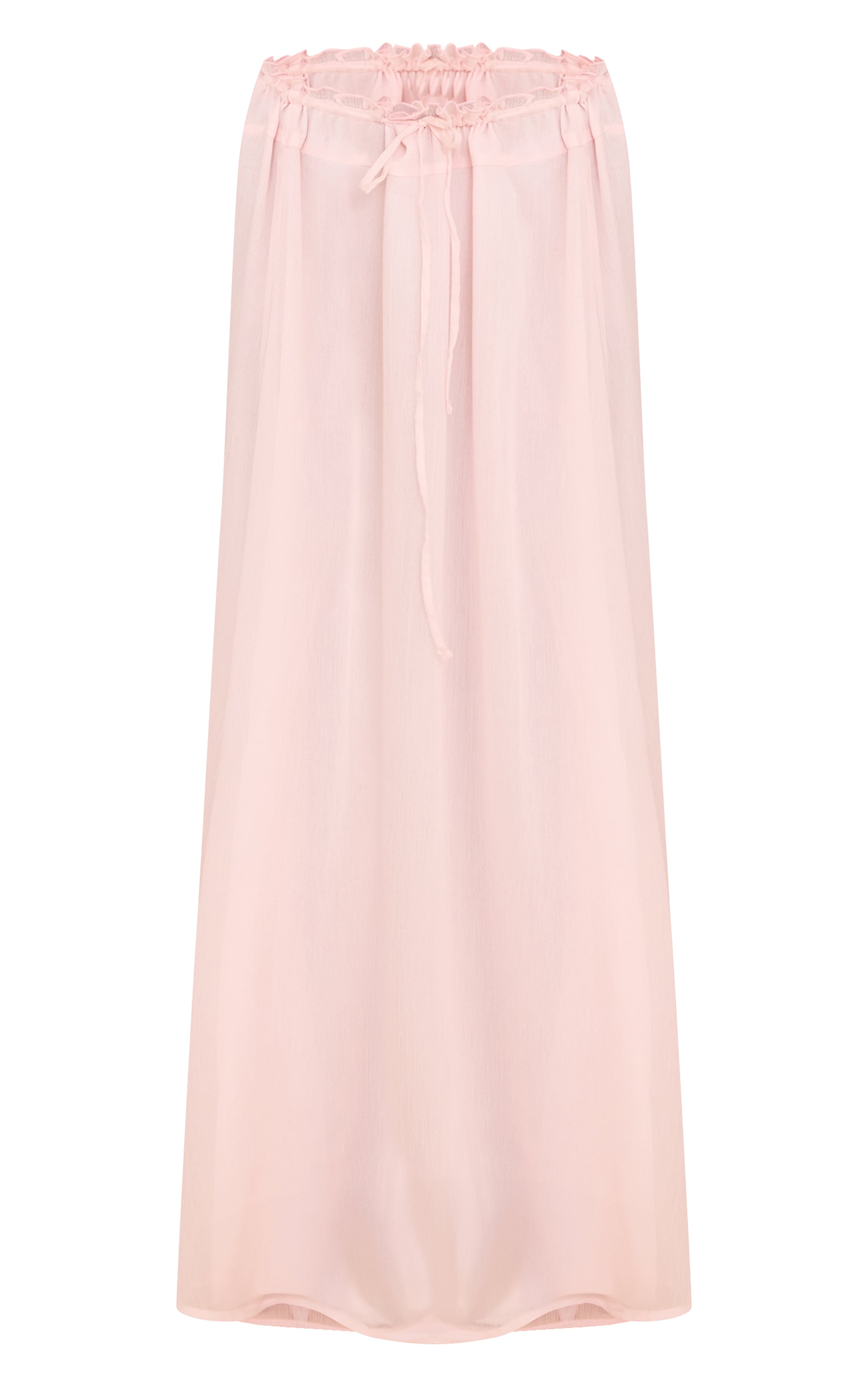 Pink Chiffon Floaty Maxi Skirt image 5