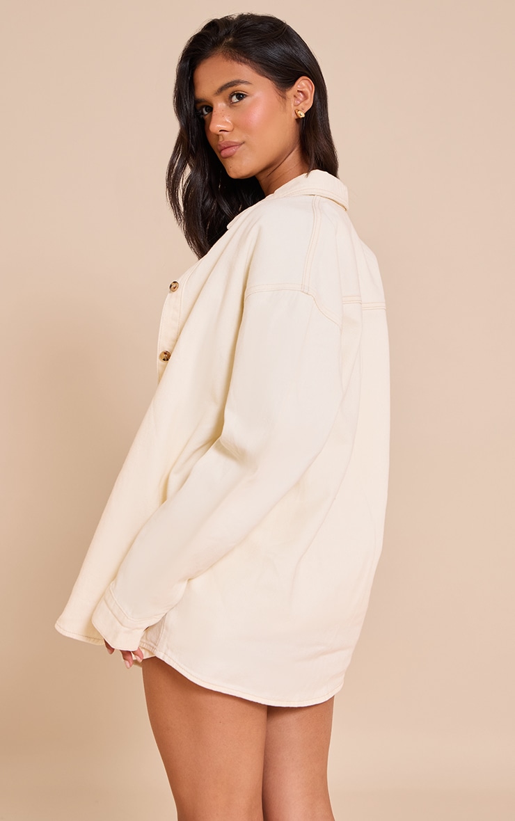 Lemon Denim Button Up Shirt image 2