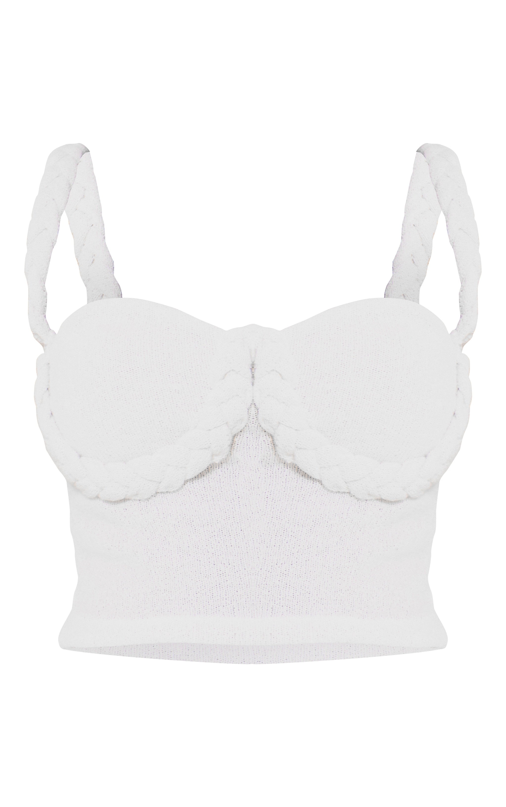 Petite Cream Plait Detail Cami Top image 5