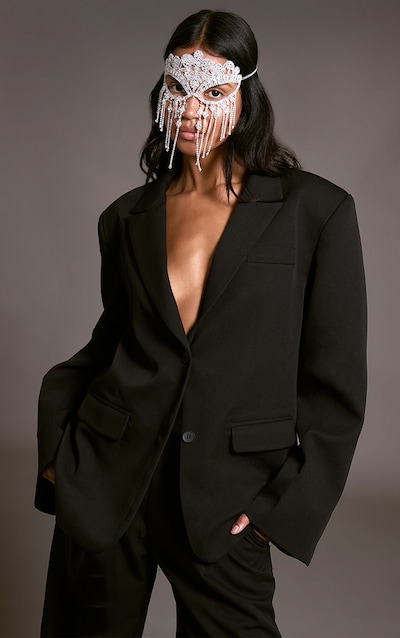 Blazer de tailleur style dad oversize noir