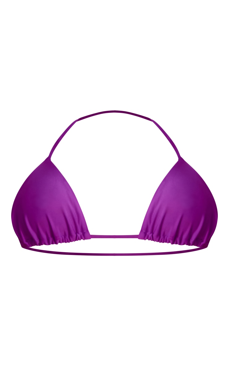 Haut de maillot de bain triangle violet Mix & Match image 5