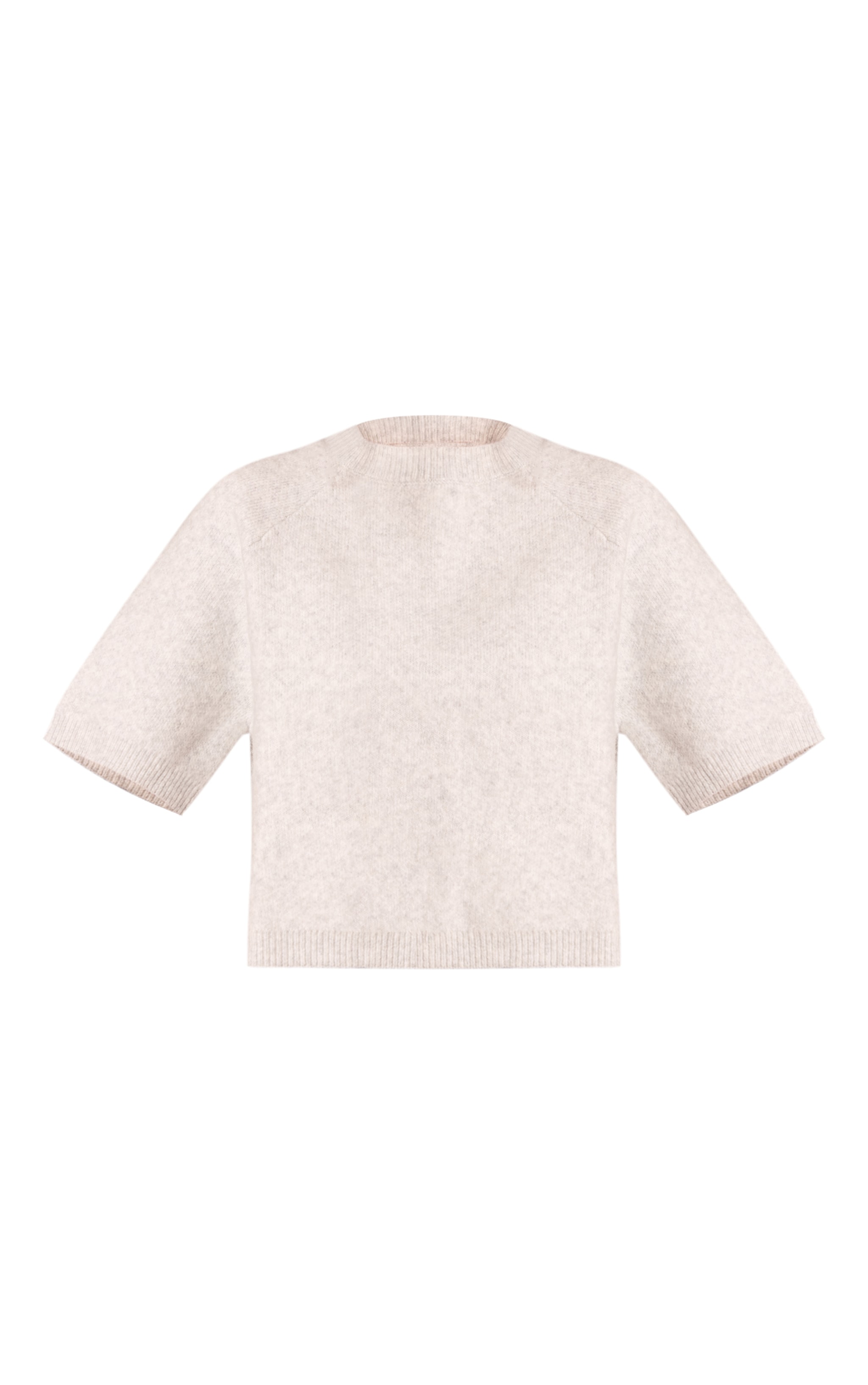 soft Grey Soft Knit T-shirt image 5
