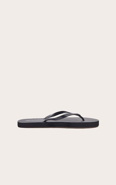 Tongs noires PRETTYLITTLETHING