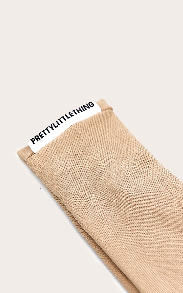 PRETTYLITTLETHING Nude Thick Jersey Headband image 2