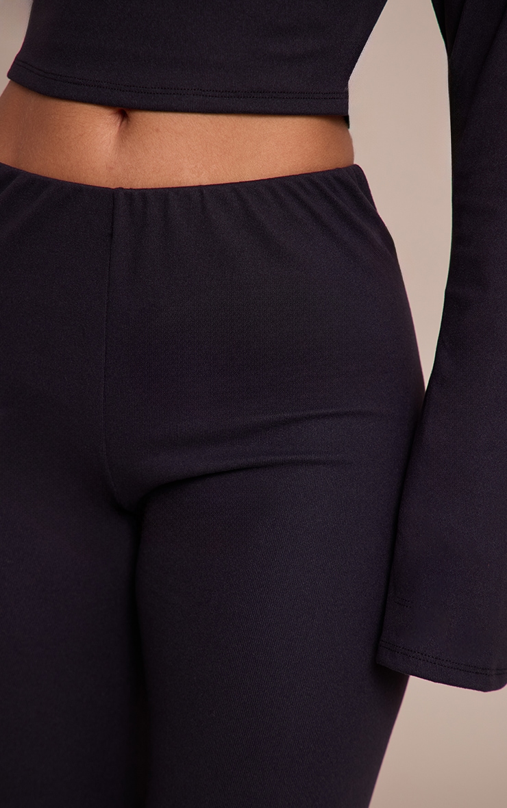 Petite Black Fitted Capri Pants image 4