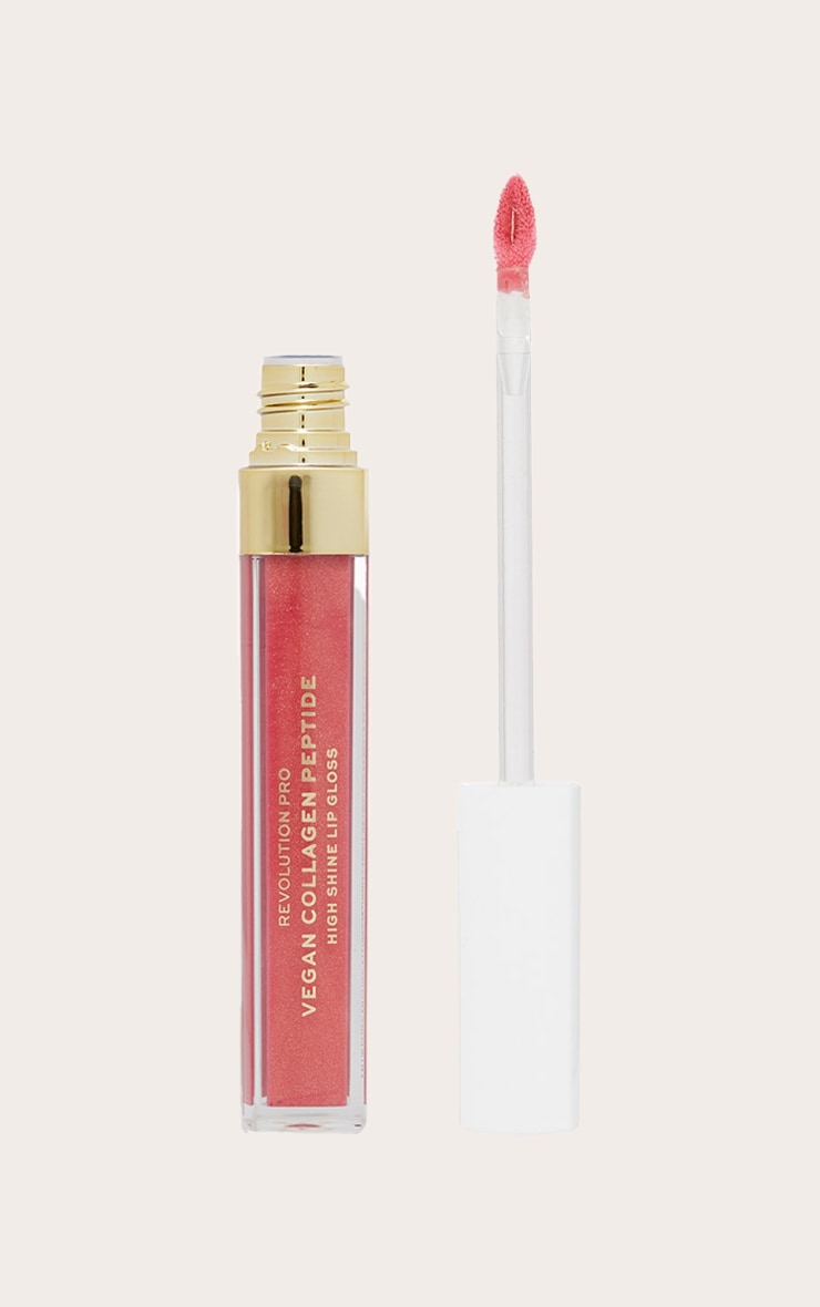 Revolution Pro Vegan Gloss très brillant au collagène et peptides Bombshell image 1