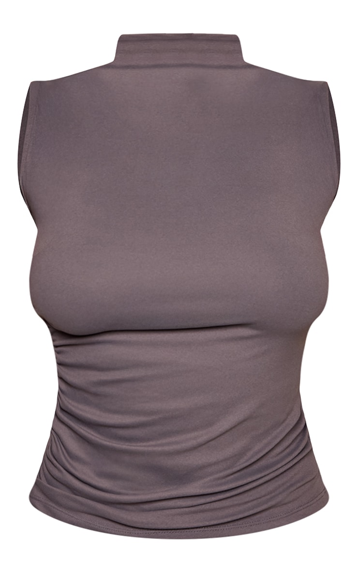 Shape Grey Soft Touch High Neck Top image 5