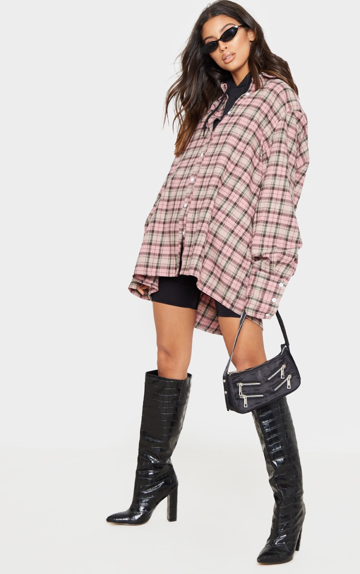 Check shirt oversized